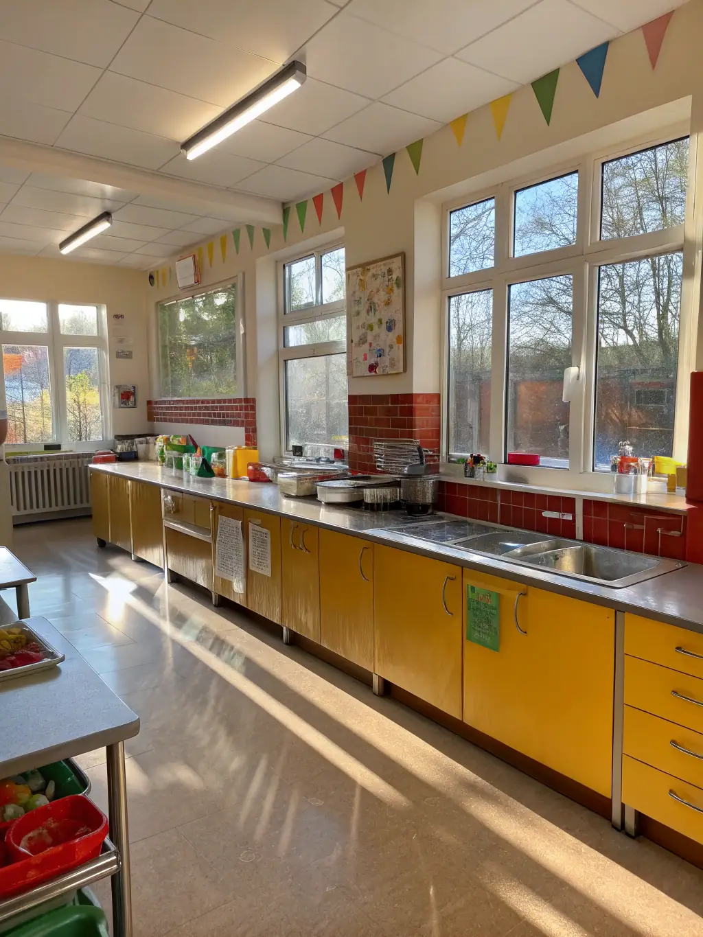 A photo of a sparkling clean kitchen after a bond cleaning service, showcasing spotless countertops, a clean sink, and gleaming appliances.