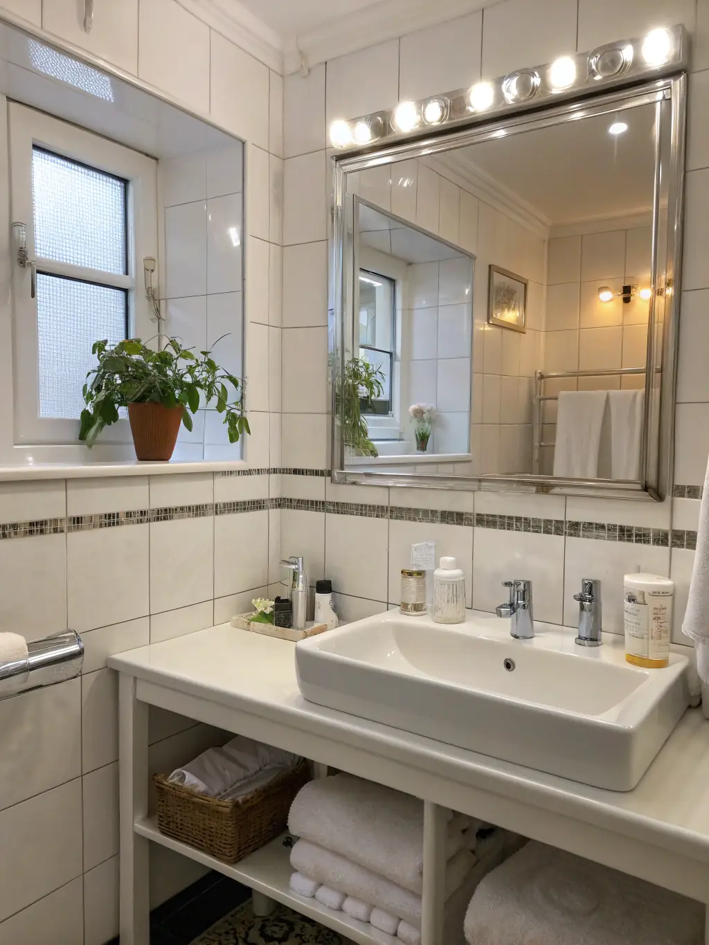 A picture of a pristine bathroom with a clean shower, toilet, and sink, highlighting the attention to detail in a bond cleaning service.